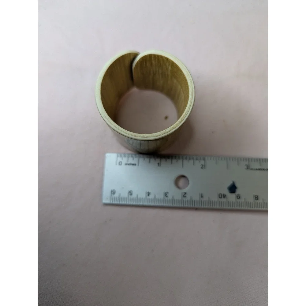 4 lot plastic bamboo design napkin rings‎ holder tablescape Table decoration